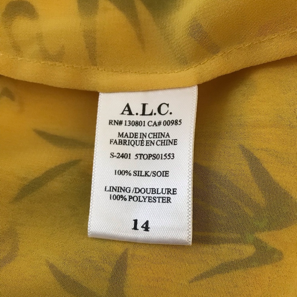 A.L.C. 100% silk top. - Picture 9 of 10